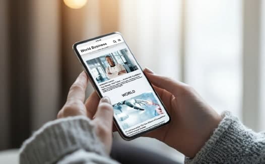 Native ad on a mobile phone